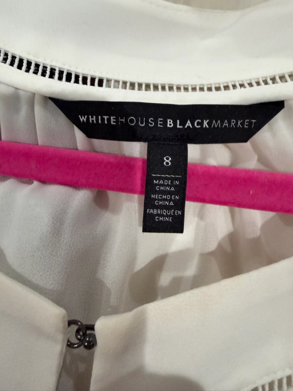White House Black Market White Blouse